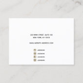 Black Zodiac Celestial Star Necklace Bracelet Visitenkarte (Rückseite)