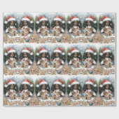 Black Zwillinge Ingwer Brot Haus Packpapier (Flach)