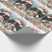 Black Zwillinge Ingwer Brot Haus Packpapier (Ecke)