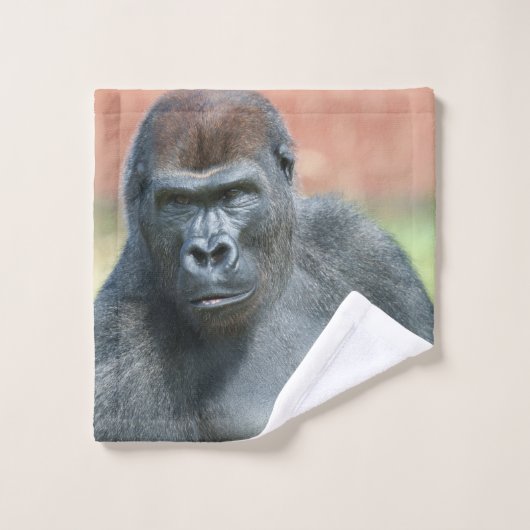 Blackback Gorilla Lope Portrait Waschlappen (Waschlappen)