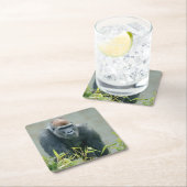 Blackback Gorilla Lope Rechteckiger Pappuntersetzer (Vor Ort)