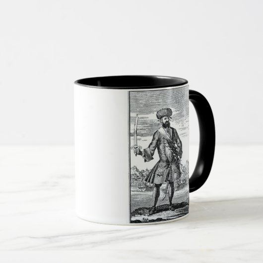 Blackbeard der Pirat, von 'einer allgemeinen Tasse (VorderseiteRechts)