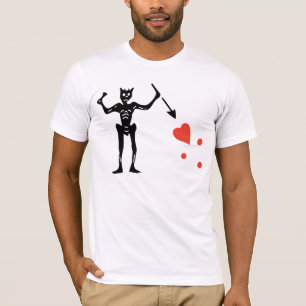 Blackbeard Flaggen-Rückseite T-Shirt