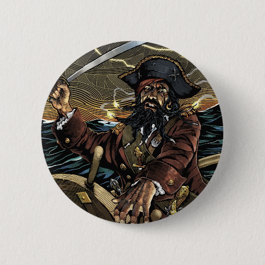 Blackbeard Knopf Button (Vorderseite)