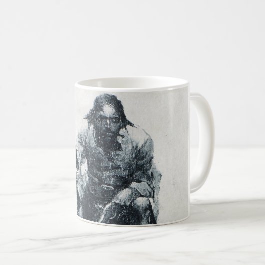 Blackbeard Nähern Kaffeetasse (VorderseiteRechts)
