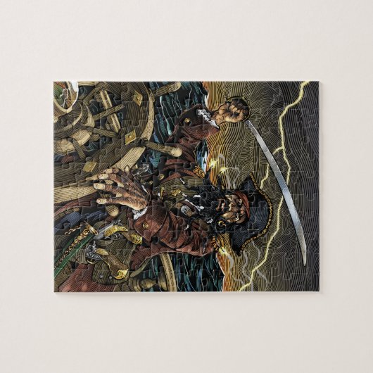 Blackbeard Piraten-Puzzlespiel Puzzle (Horizontal)