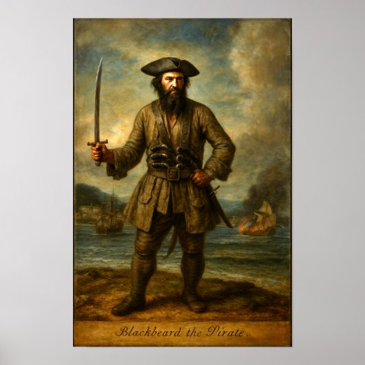 Blackbeard The Pirate Poster (Vorne)