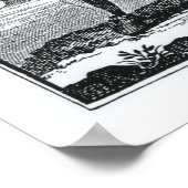 Blackbeard the Pirate, von 'A General History of t Poster (Ecke)