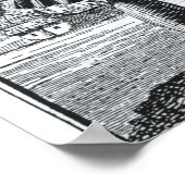 Blackbeard the Pirate, von 'A General History of t Poster (Ecke)