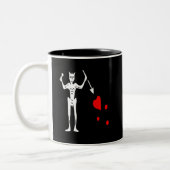 Blackbeard-Weiß Zweifarbige Tasse (Links)