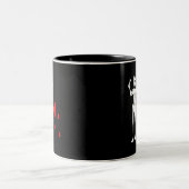 Blackbeard-Weiß Zweifarbige Tasse (Mittel)