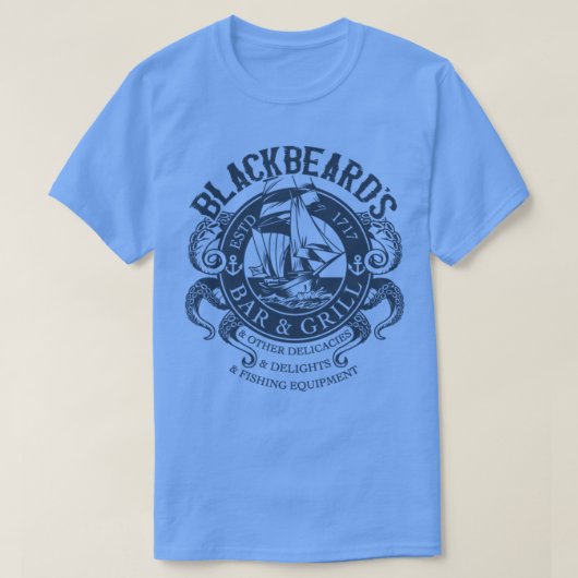 Blackbeards Bar Grill T-Shirt (Design vorne)