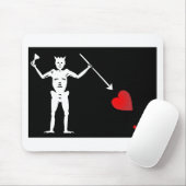 BlackBeards Flagge (Edward unterrichten) Mousepad (Mit Mouse)