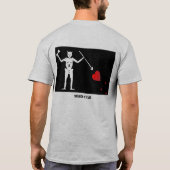 BlackBeards Flagge (Edward unterrichten) T-Shirt (Rückseite)