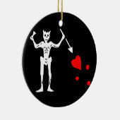 Blackbeards Flagge Keramik Ornament (Rechts)