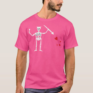 Blackbeards-Flaggen-Skelett T-Shirt