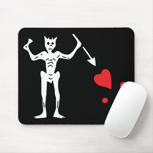 Blackbeards Piraten-Flagge Mousepad (Mit Mouse)
