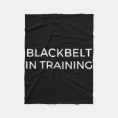 Blackbelt in Training Martial Arts Karate Fleecedecke (Vorderseite)
