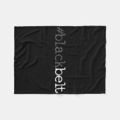 Blackbelt Karate Taekwondo Martial Arts Geschenk 1 Fleecedecke (Vorderseite (Horizontal))