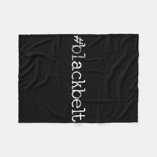 Blackbelt Karate Taekwondo Mixed Martial Arts Mart Fleecedecke (Vorderseite (Horizontal))