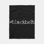 Blackbelt Karate Taekwondo Mixed Martial Arts Mart Fleecedecke (Vorderseite)