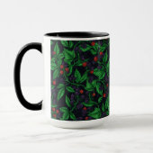 Blackberries on dark gray tasse (Links)