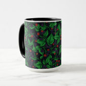 Blackberries on dark gray tasse (Vorderseite Links)