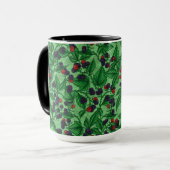 Blackberries on green tasse (Vorderseite Links)