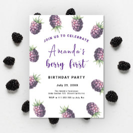 BlackBerry 1. Geburtstag Party | Berry First Einladung