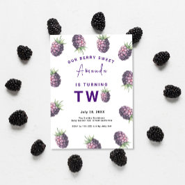 BlackBerry 2te Geburtstagsparty | Berry First Einladung