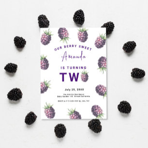 BlackBerry 2te Geburtstagsparty   Berry First Einladung