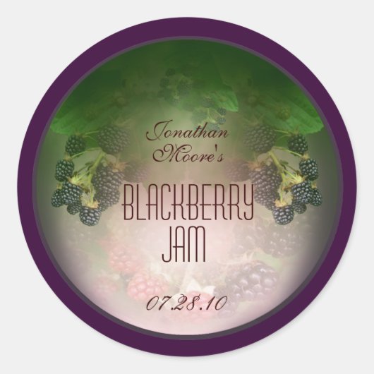 BLACKBERRY 4 RUNDER AUFKLEBER (Vorderseite)
