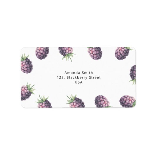 BlackBerry Adressaufkleber (Vorne)