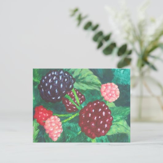 BlackBerry aller Alters des Weinberges Postkarte (Stehend Vorderseite)