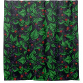 BlackBerry auf dunkelgrau Duschvorhang (Vorderseite)