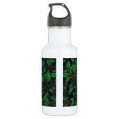 BlackBerry auf dunkelgrau Edelstahlflasche (Rückseite)