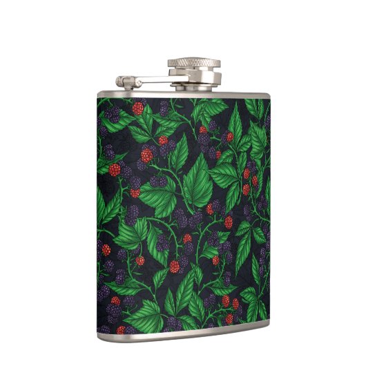 BlackBerry auf dunkelgrau Flachmann (Rechts)