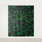 BlackBerry auf dunkelgrau Wandteppich (Vorderseite)