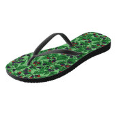 BlackBerry auf grün Badesandalen (Schrägansicht)