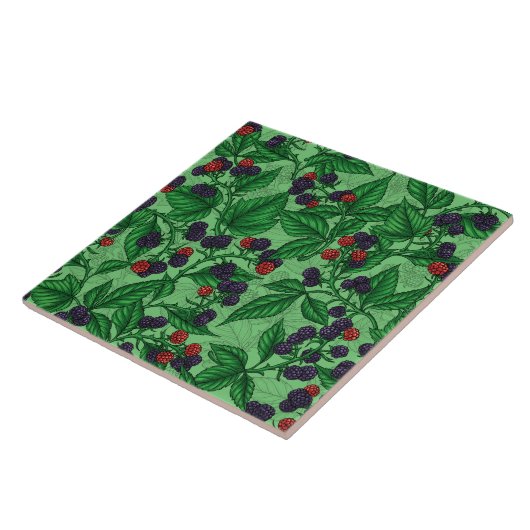 BlackBerry auf grün Fliese (Seite)