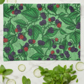 BlackBerry auf grün Geschirrtuch (Gefaltet)