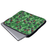 BlackBerry auf grün Laptopschutzhülle (Vorne Knopf)