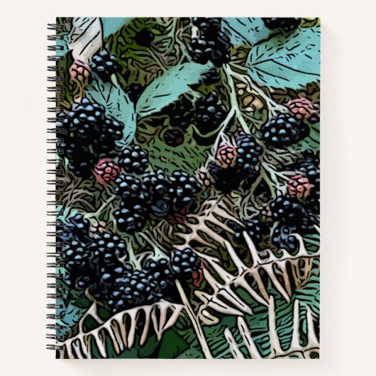 BlackBerry auf Reben Notizblock (Vorderseite)