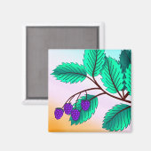 BlackBerry auf Zweig Magnet (Vorderseite/Rückseite)