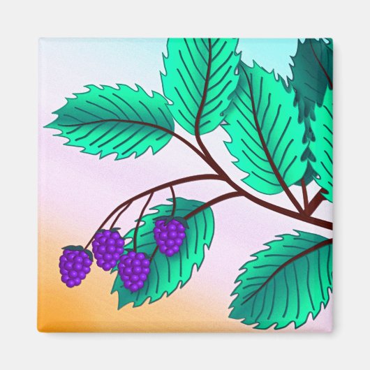 BlackBerry auf Zweig Magnet (Vorne)