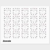 BlackBerry Baby Dusche Buchzeichen, Babybücher Quadratischer Aufkleber (Blatt)