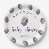 BlackBerry - Babydusche Pappteller (Vorderseite)