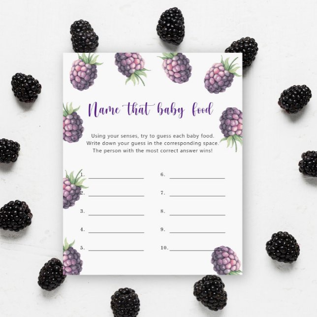 BlackBerry - Benennen Sie das Baby Food Duschgame (Von Creator hochgeladen)