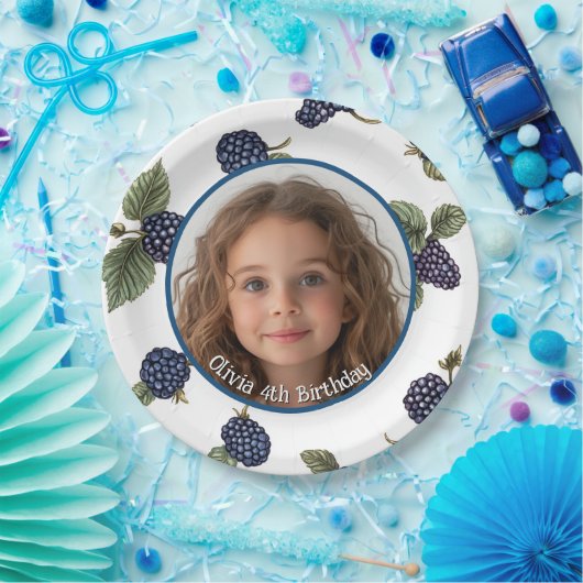 BlackBerry Benutzerdefiniertes Foto und Bezeichnun Pappteller (Party)