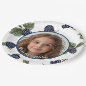 BlackBerry Benutzerdefiniertes Foto und Bezeichnun Pappteller (Schrägansicht)